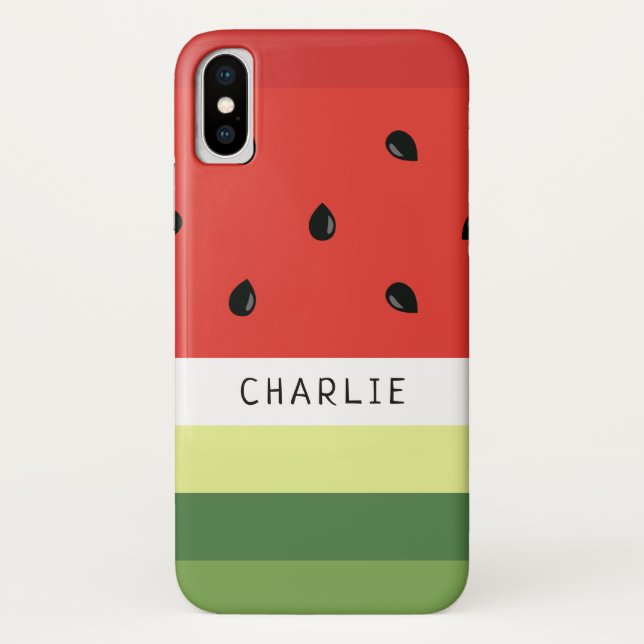 Watermelon Stripes custom name phone cases (Back)