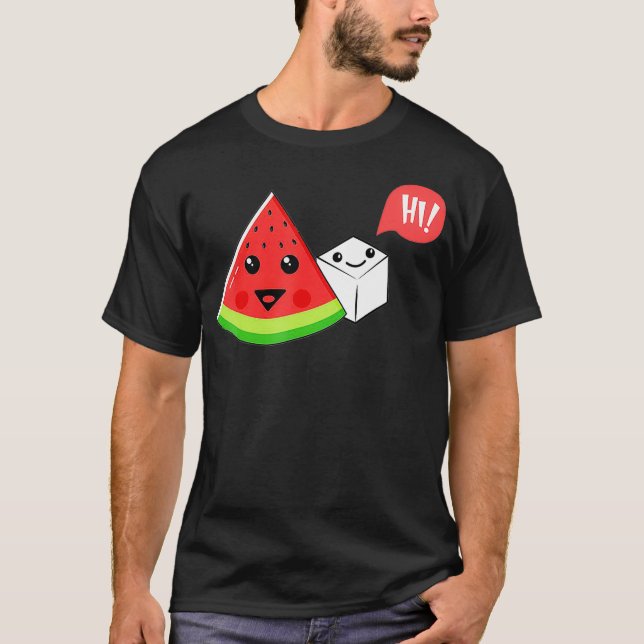 Watermelon Sugar Hi Funny Saying Hi Summer T-Shirt (Front)