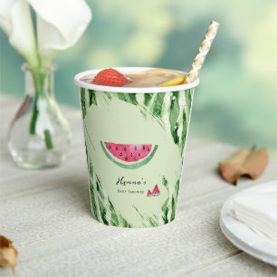 Watermelon Summer Baby Shower Paper cup