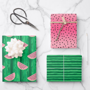 Watermelon Summer Birthday Party Wrapping Paper Sheet