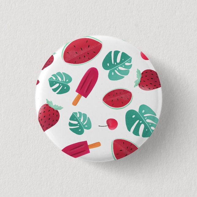 Watermelon Summer Button (Front)