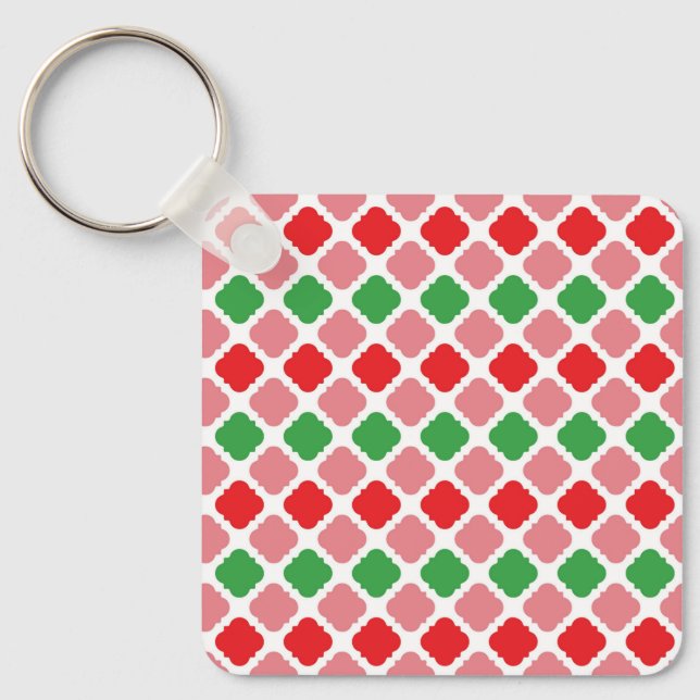 Watermelon Summer Digital Paper-56201 Key Ring (Front)