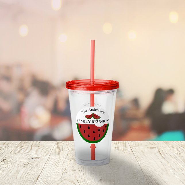 Watermelon Summer Family Reunion Acrylic Tumbler (Creator Uploaded)