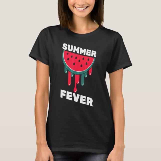 Watermelon - Summer Fever - Melon - Fruits - Veget T-Shirt (Front)