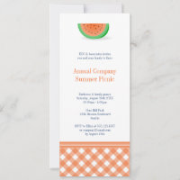 Watermelon summer picnic red gingham outdoor event