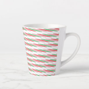 Watermelon Summer Stripes Pattern-56204 Latte Mug