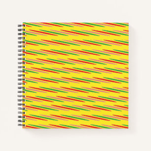 Watermelon Summer Stripes Pattern-56204 Notebook