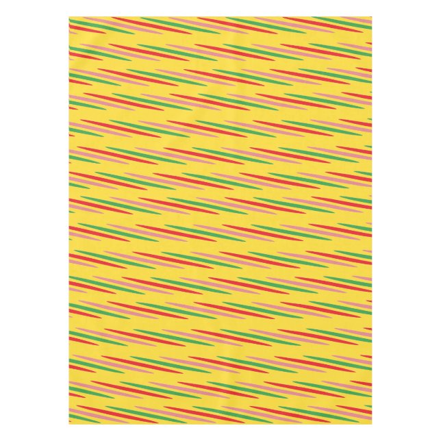 Watermelon Summer Stripes Pattern-56204 Tablecloth (Front)