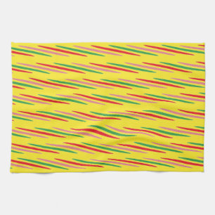 Watermelon Summer Stripes Pattern-56204 Tea Towel