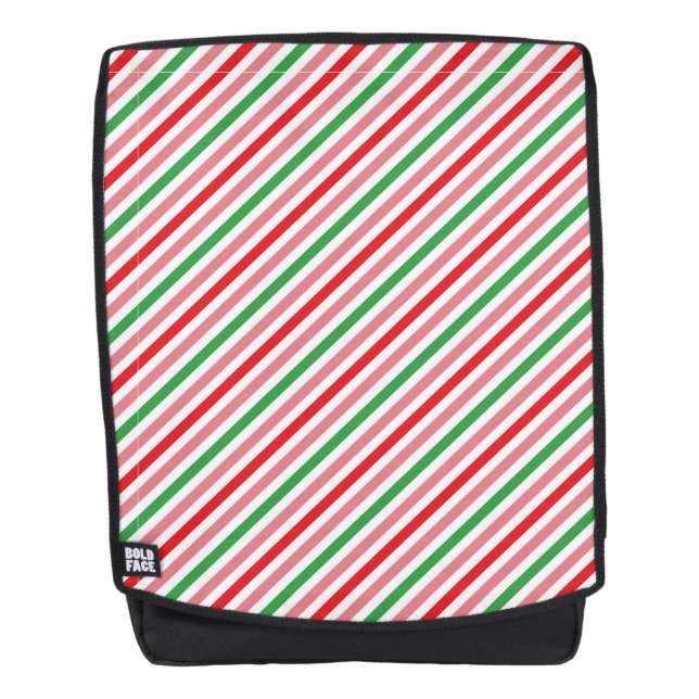 Watermelon Summer Stripes Pattern-56206 Backpack (Front)