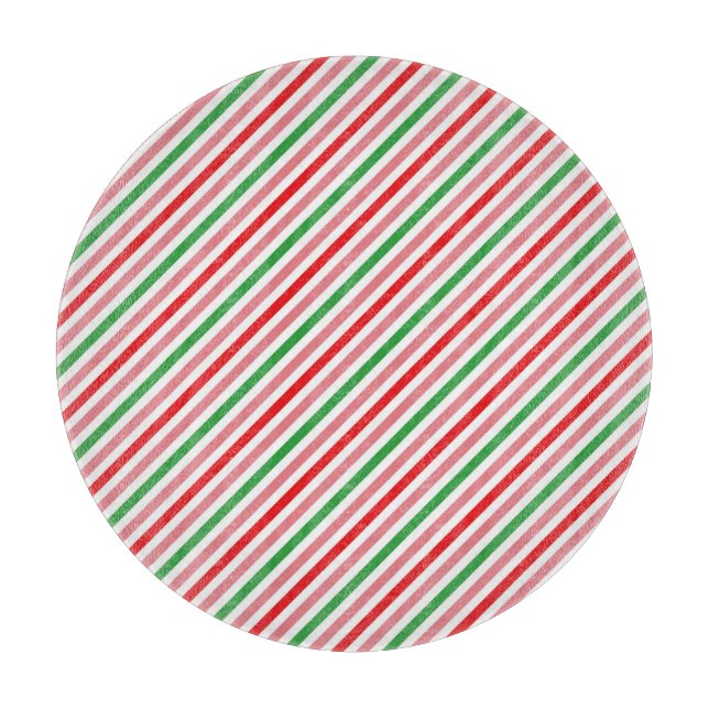 Watermelon Summer Stripes Pattern-56206 Cutting Board (Front)