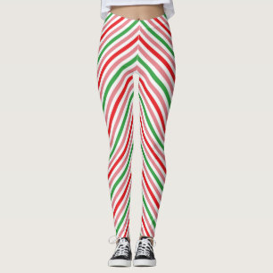Watermelon Summer Stripes Pattern-56206 Leggings