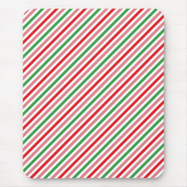 Watermelon Summer Stripes Pattern-56206 Mouse Pad (Front)
