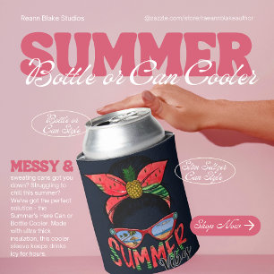 Watermelon Summer Vibes Can or Bottle Cooler