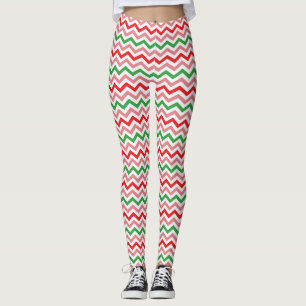 Watermelon Summer Zigzag Stripes Pattern-56209 Leggings