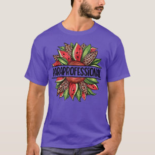 Watermelon Sunflower Hello Summer Paraprofessional T-Shirt