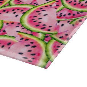 Watermelon Surprise Glass Cutting Board