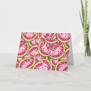 Watermelon Surprise Greeting Card (Blank)