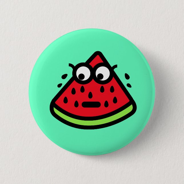 Watermelon Sweat 6 Cm Round Badge (Front)