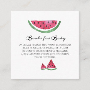 Watermelon Sweet Girl Summer Books for Baby Enclosure Card
