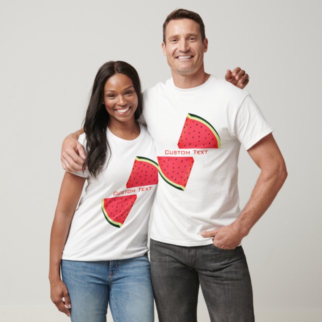 Watermelon T-Shirt Custom Trext Name (Unisex)