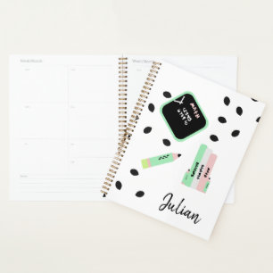 Watermelon Theme Back to School Kids Name Planner