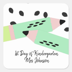 Watermelon Theme Back to School Teachers Welcome Square Sticker