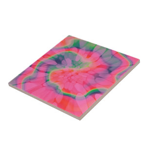 Watermelon Tie-dye Ceramic Tile