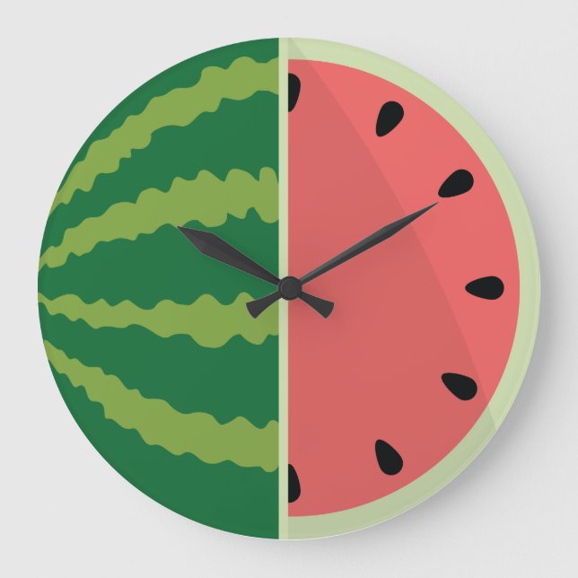 Watermelon Time! Large Clock (Front)