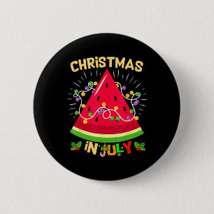 Watermelon Tree Funny Christmas In July Beach Summ 6 Cm Round Badge