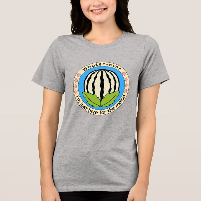 watermelon Tri-Blend shirt (Front)