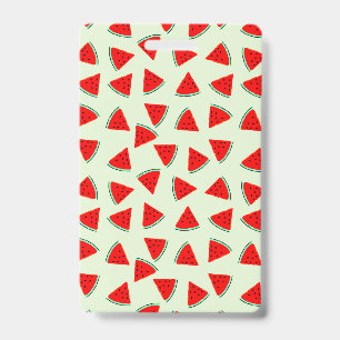 Watermelon Triangles ID Badge