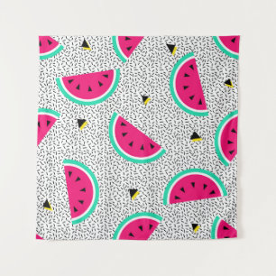 Watermelon triangles: retro summer texture. tapestry