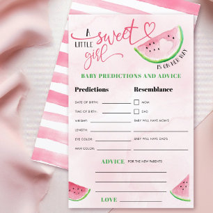 Watermelon Watercolor Baby Predictions Advice