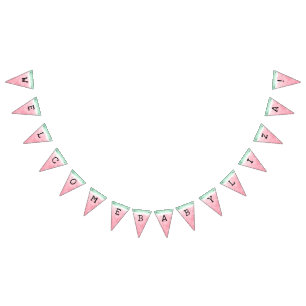 Watermelon Watercolor Bunting