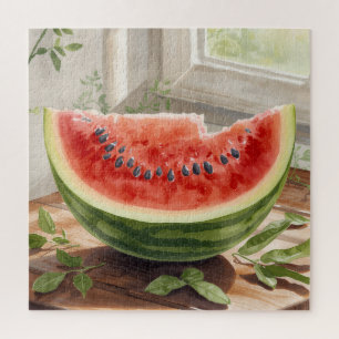 Watermelon Watercolor Jigsaw Puzzle