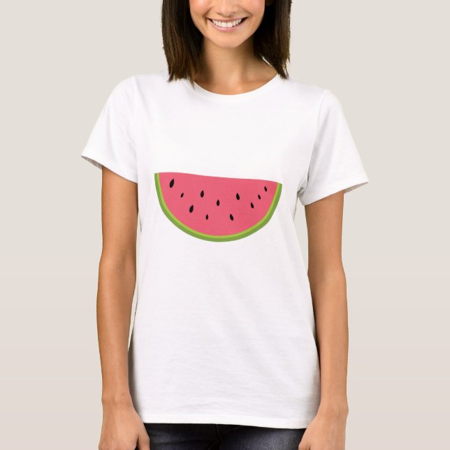 Watermelon Watermelon Fruit Sweet Health Red Half T-Shirt (Front)