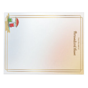 Watermelon Waves Unlined Notepad