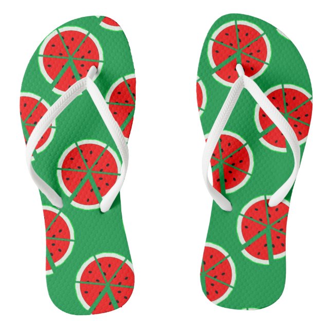 Watermelon Wedge Thongs (Footbed)