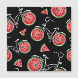 Watermelon wheel bicycles, summer pattern.