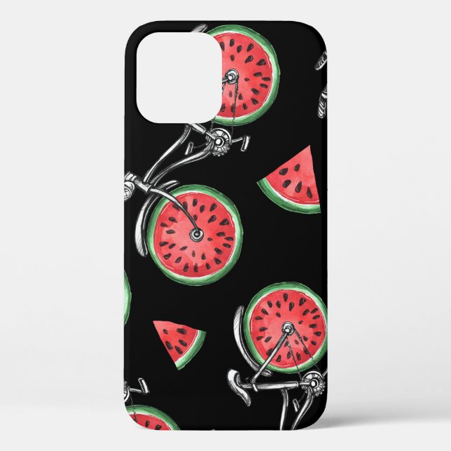 Watermelon wheel bicycles, summer pattern. Case-Mate iPhone case (Back)