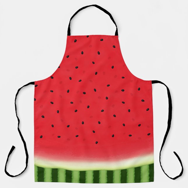 Watermelon with Rind Large Apron (Front)