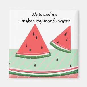 Watermelon with Saying Magnet