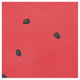 Watermelon with seeds fabric