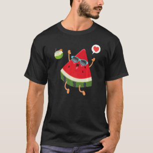Watermelon With Sunglasses Summer Melon Watermelon T-Shirt