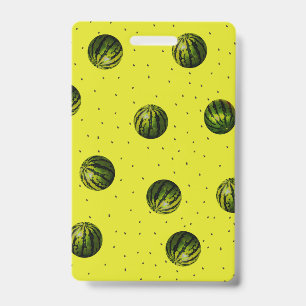 Watermelon Yellow ID Badge