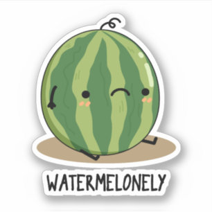 Watermelonely Funny Watermelon Fruit Pun 