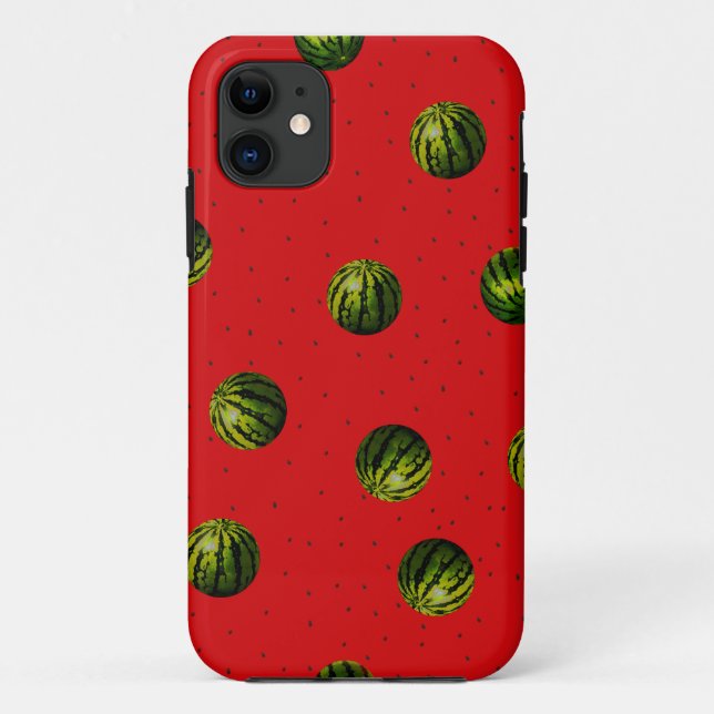 watermelons and seeds iPhone case (Back)