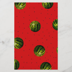 watermelons and seeds red products stationery
