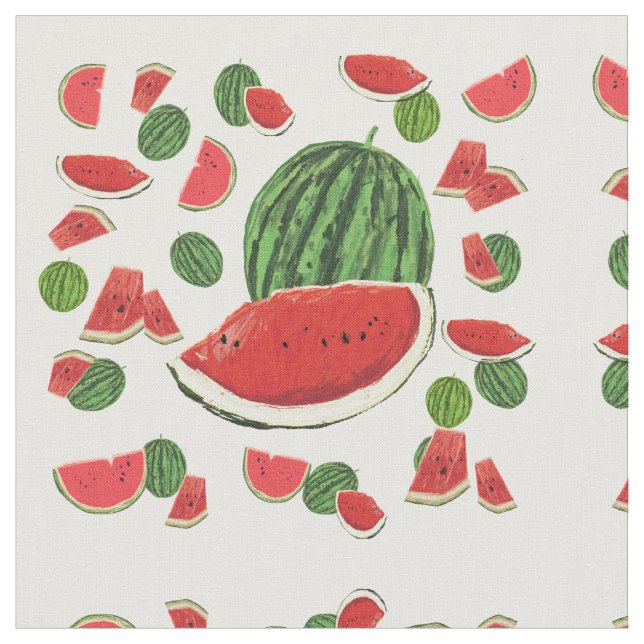 Watermelons Fabric (Close Up)